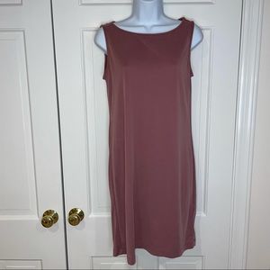 Marina Luna dust rose pink sleeveless dress S